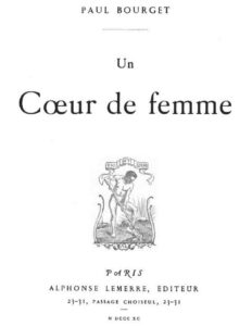 Un Coeur de femme, couverture du livre