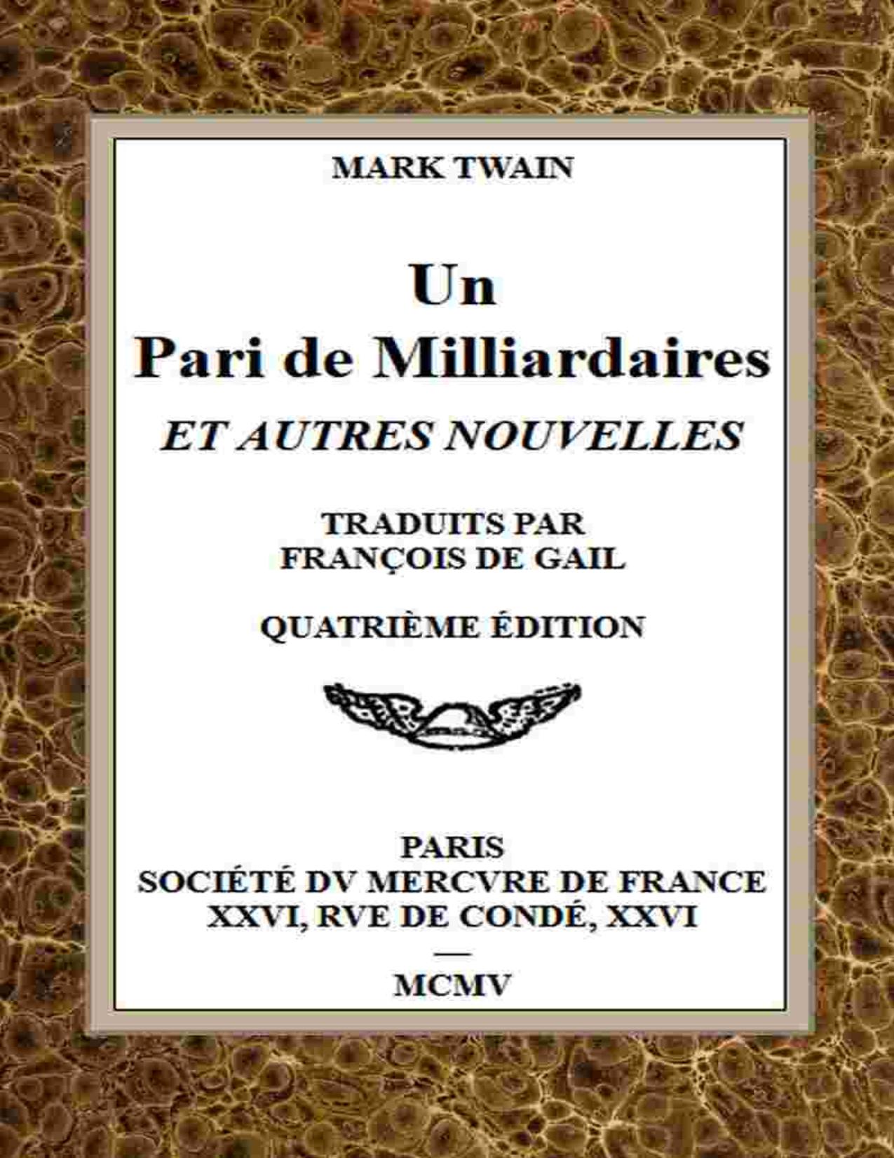 Un Pari De Milliardaires Et Autres Nouvelles