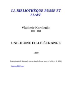 Une Jeune Fille Etrange