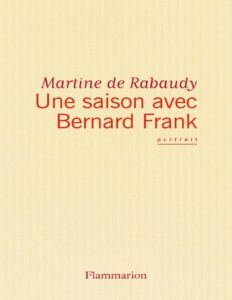 Une saison avec Bernard Frank, couverture du livre