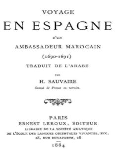 Voyage en Espagne d&rsquo;un Ambassadeur Marocain (1690-1691), couverture du livre