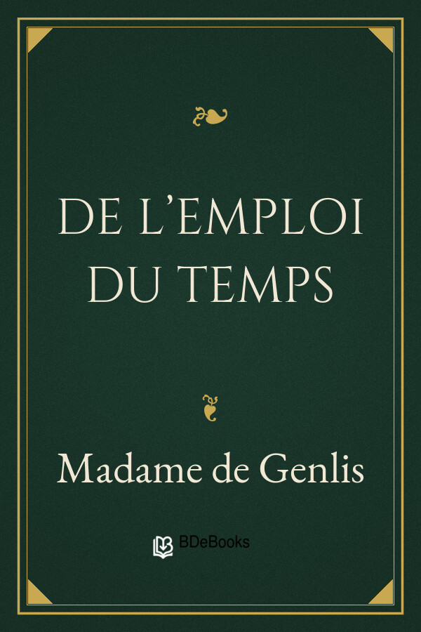 Couverture de De l'emploi du temps