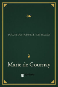 Egalité des hommes et des femmes, couverture du livre