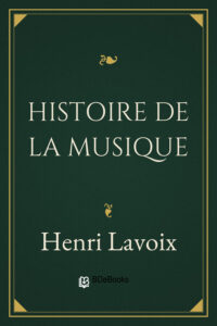 Histoire de la musique, couverture du livre