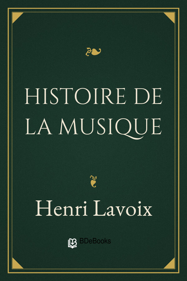 Couverture de Histoire de la musique