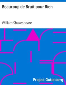 Beaucoup de Bruit pour Rien by William Shakespeare, book cover