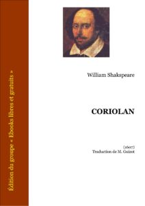 Coriolan, couverture du livre