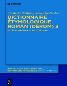 Dictionnaire Étymologique Roman (DÉRom) 3, couverture du livre