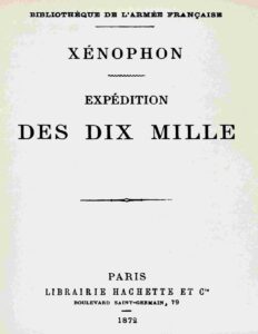 Expédition des dix mille, couverture du livre