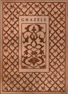 Ghazels, couverture du livre