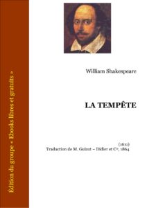 La Tempête, couverture du livre