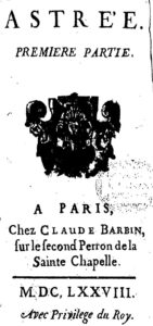 L&rsquo;Astrée – Première partie, couverture du livre