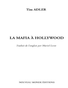 La Mafia à Hollywood, couverture du livre