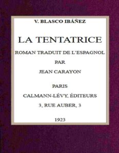 La tentatrice, couverture du livre