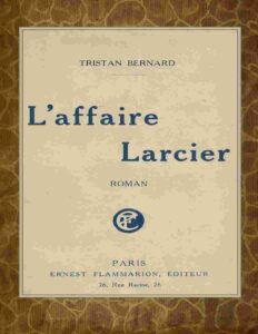 L&rsquo;affaire Larcier, couverture du livre