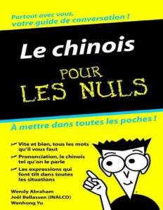 Le Chinois – Guide de conversation Pour les Nuls (French Edition), couverture du livre