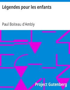 Légendes pour les enfants, couverture du livre
