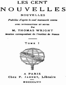 Les Cent Nouvelles Nouvelles, tome I, couverture du livre