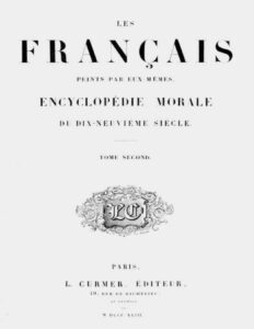 Les Français peints par eux-mêmes, tome 2 / Encyclopédie morale du dix-neuvième siècle, couverture du livre