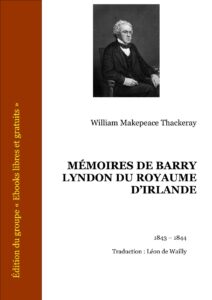 Mémoires De Barry Lyndon Du Royaume D’irlande, couverture du livre