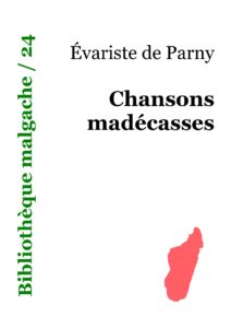 Chansons madécasses, couverture du livre