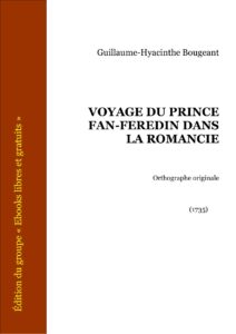 Voyage du prince Fan-Férédin dans la Romancie, couverture du livre
