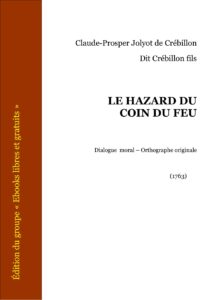 Le Hazard du coin du feu, couverture du livre