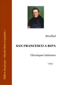 San Francesco a Ripa, couverture du livre