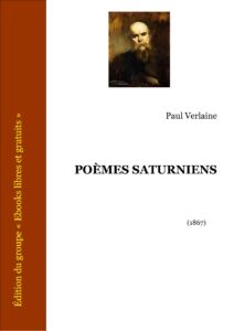 Poèmes Saturniens, couverture du livre