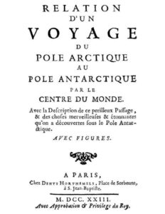 Relation d&rsquo;un voyage du Pole Arctique au Pole Antarctique par le centre du monde, couverture du livre