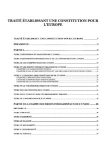 Traité Établissant Une Constitution Pour L&rsquo;europe, couverture du livre