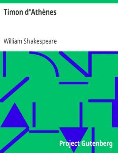 Timon d&rsquo;Athènes, couverture du livre