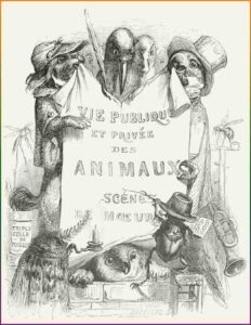 Vie privée et publique des animaux, couverture du livre