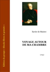 Voyage autour de ma chambre, couverture du livre