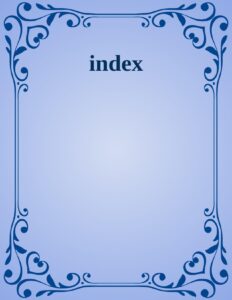 index, couverture du livre
