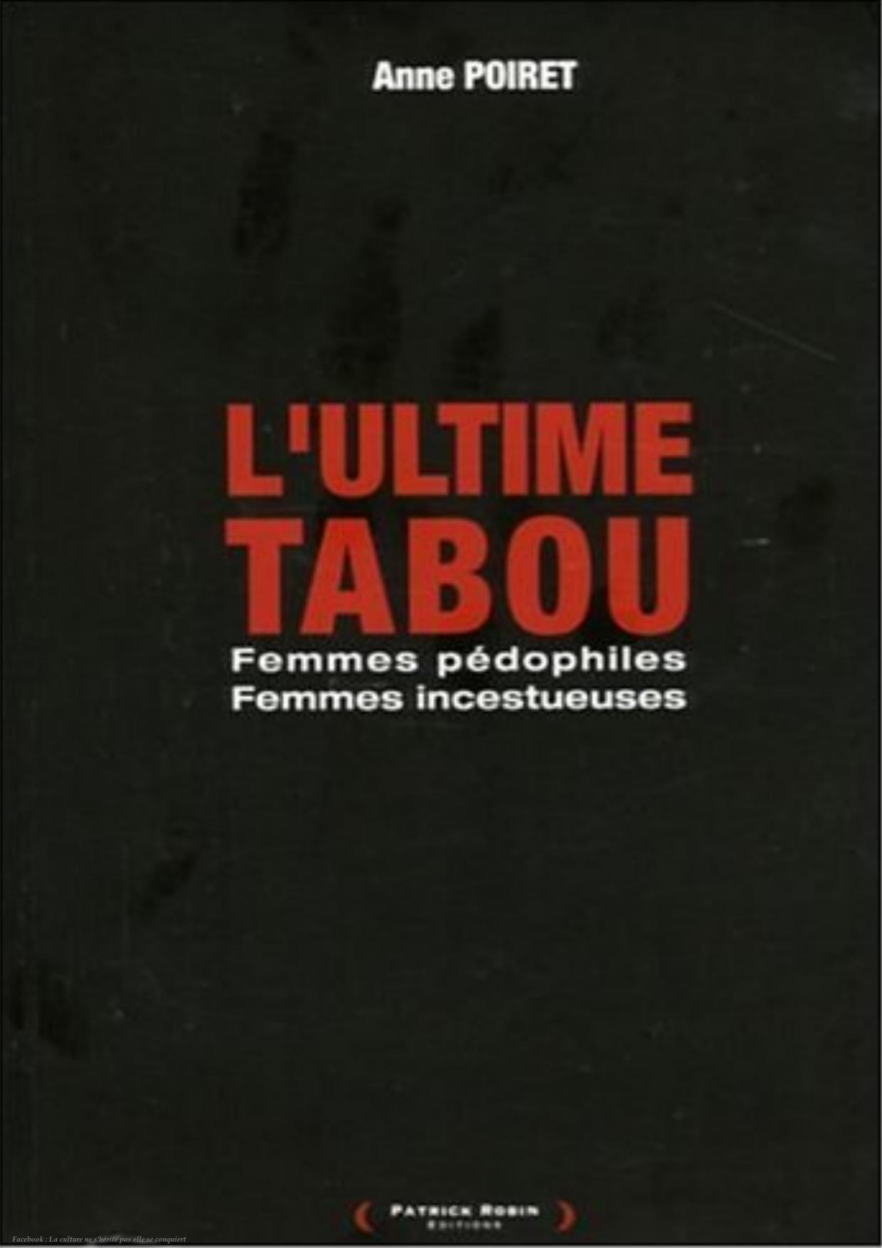 Lultime tabou femmes pedophiles d’Unknown, couverture du livre