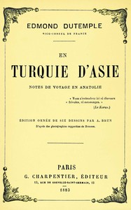 En Turquie d'Asie d’Edmond Dutemple, couverture du livre