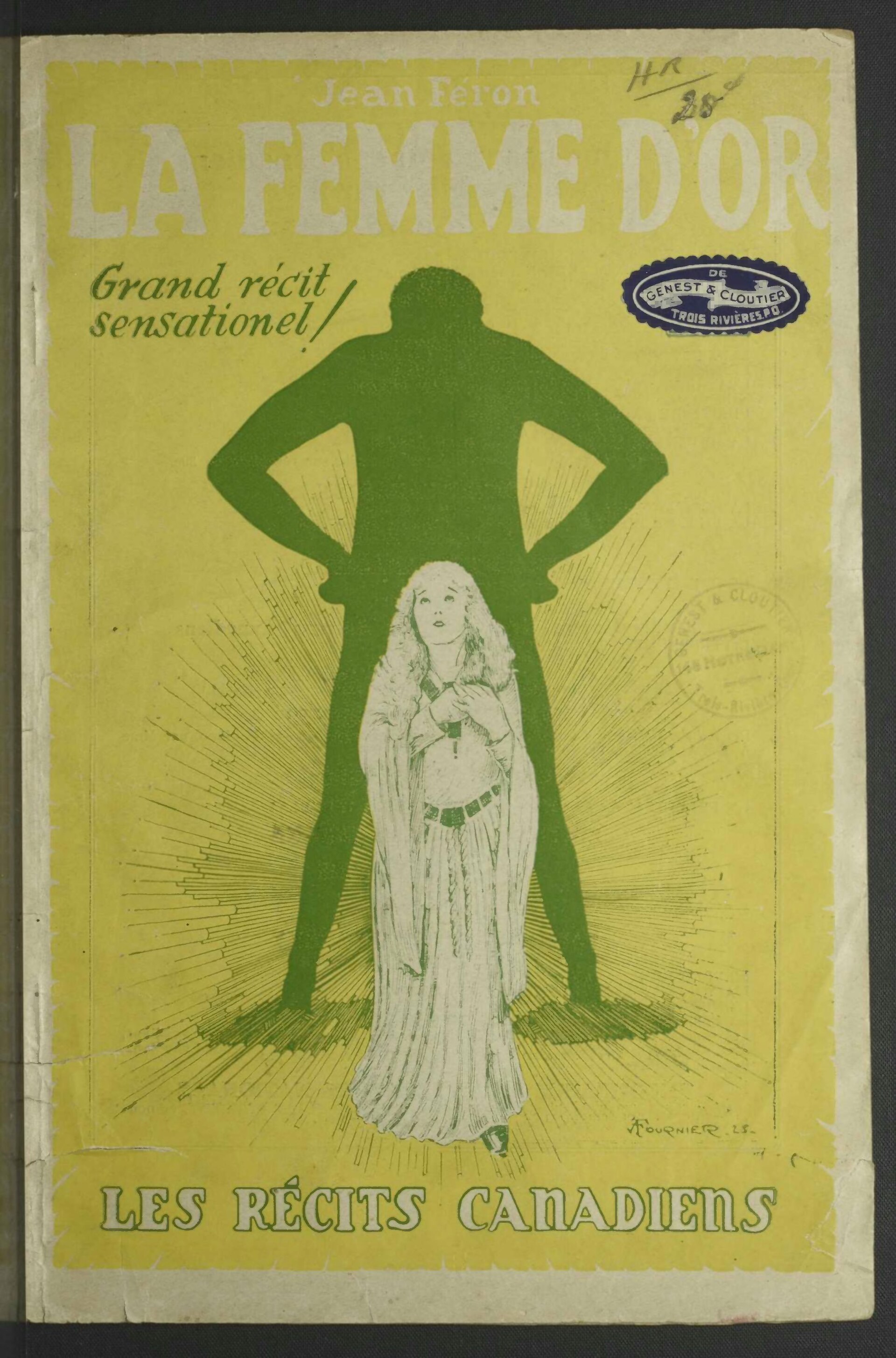 La femme d’or de Jean Féron, couverture du livre