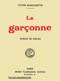 La garçonne de Victor Margueritte, couverture du livre