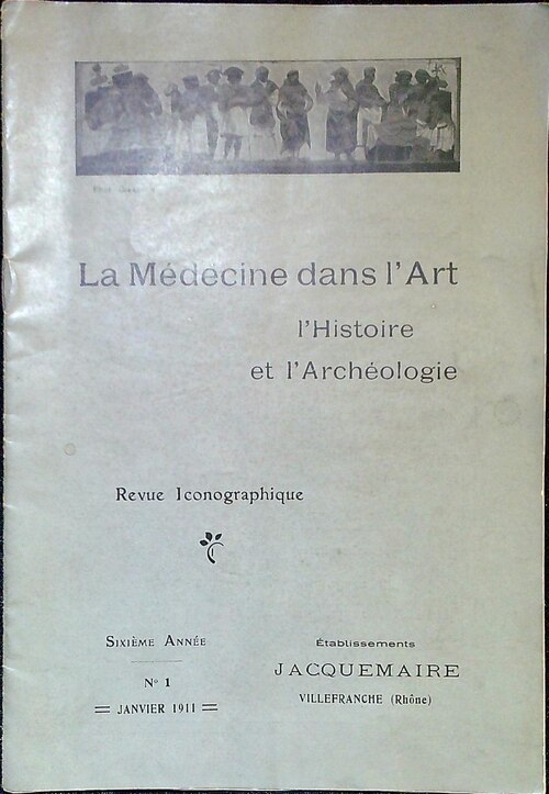 La médecine dans l’art de Félix Desvernay, couverture du livre