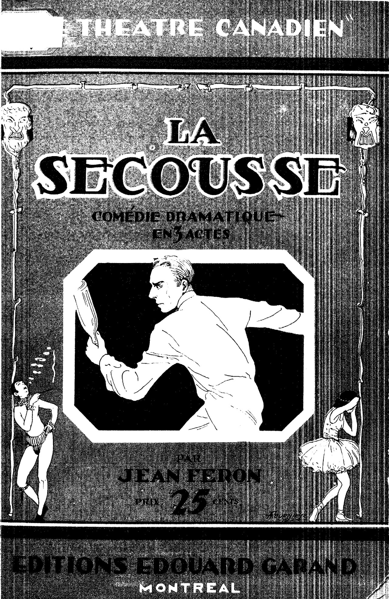 La secousse de Joseph-Marc-Octave-Antoine Lebel, couverture du livre