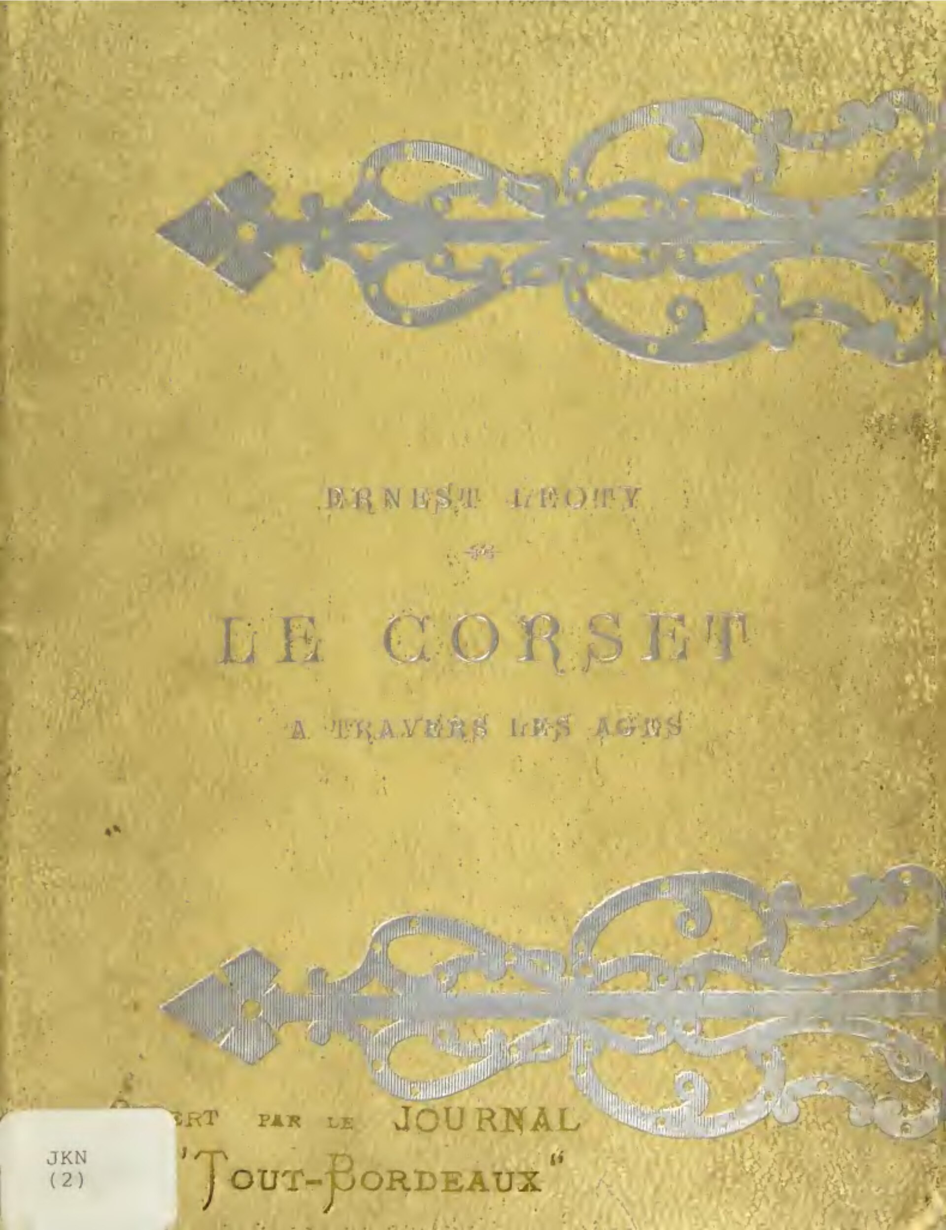 Le Corset à travers les âges d’Ernest Leoty, couverture du livre