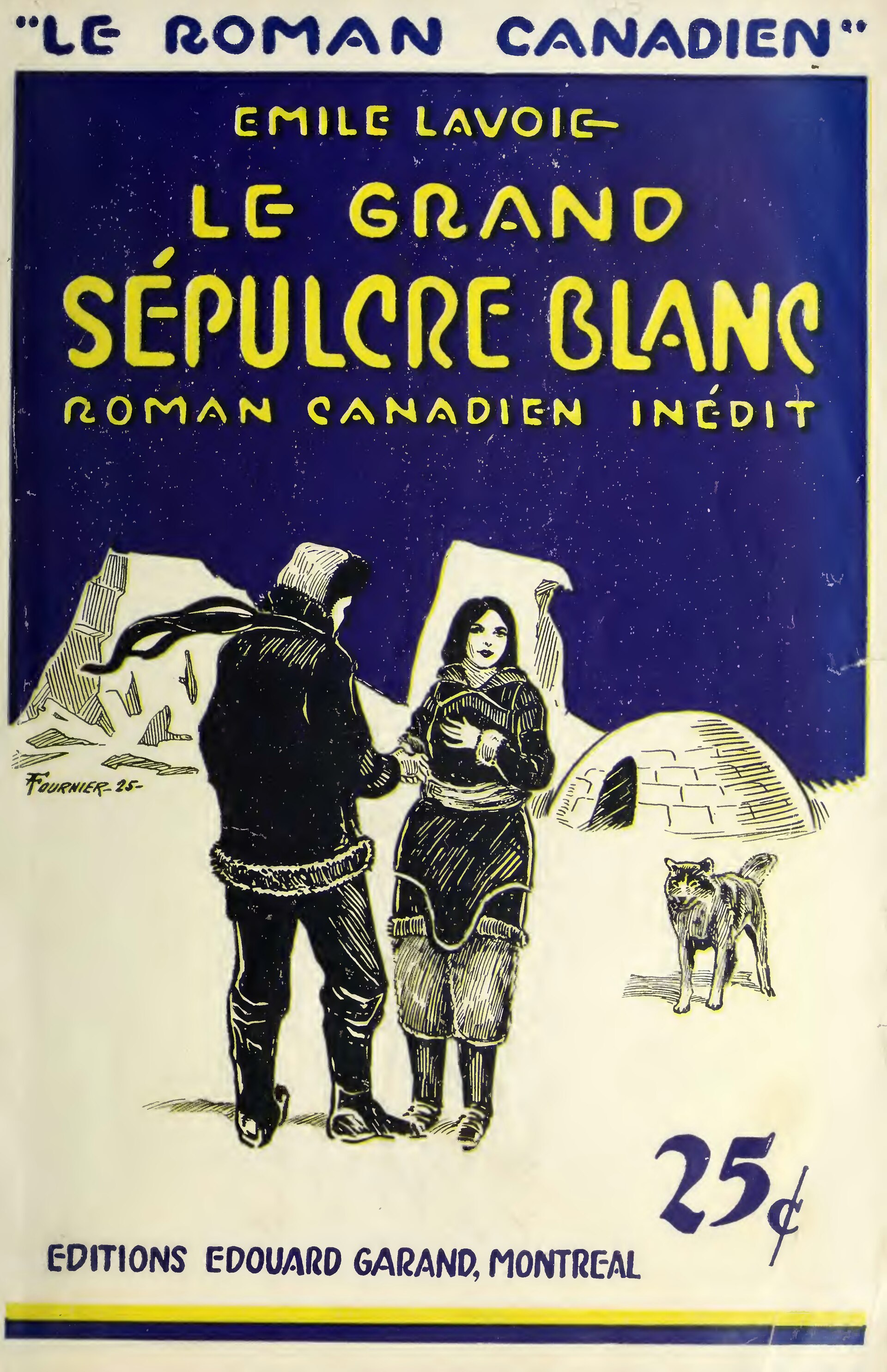 Le grand sépulcre blanc d’Émile Lavoie, couverture du livre