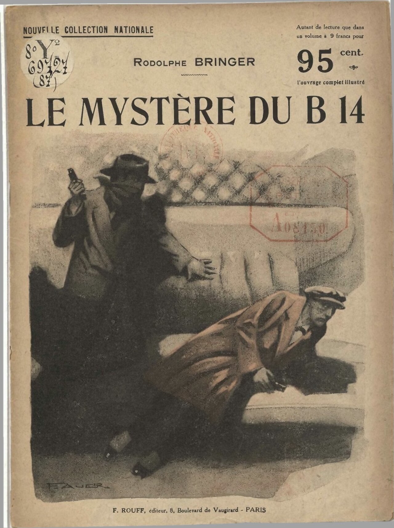 Le Mystère du B 14 de Rodolphe Bringer, couverture du livre