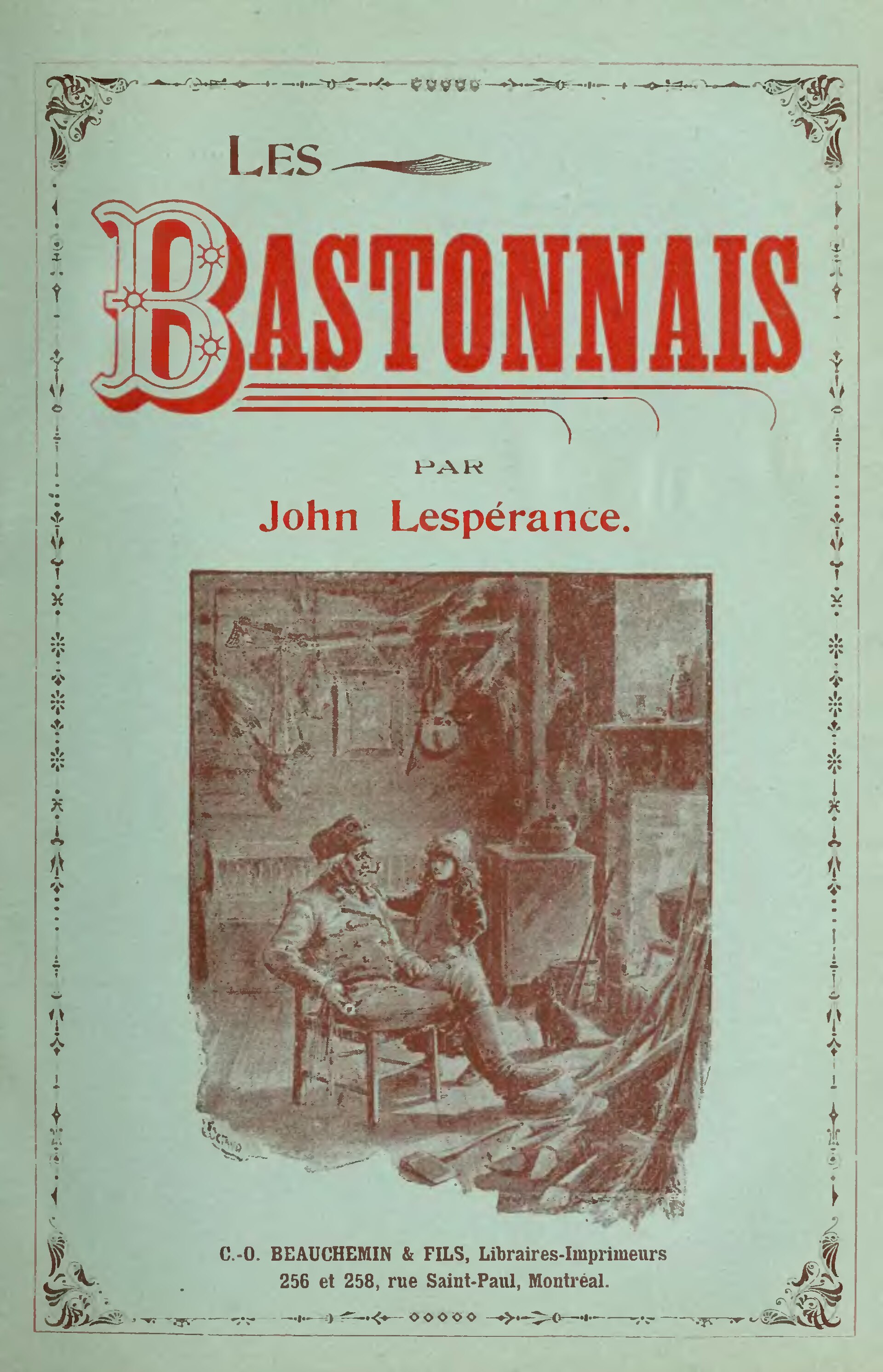 Les Bastonnais de John Lespérance, couverture du livre