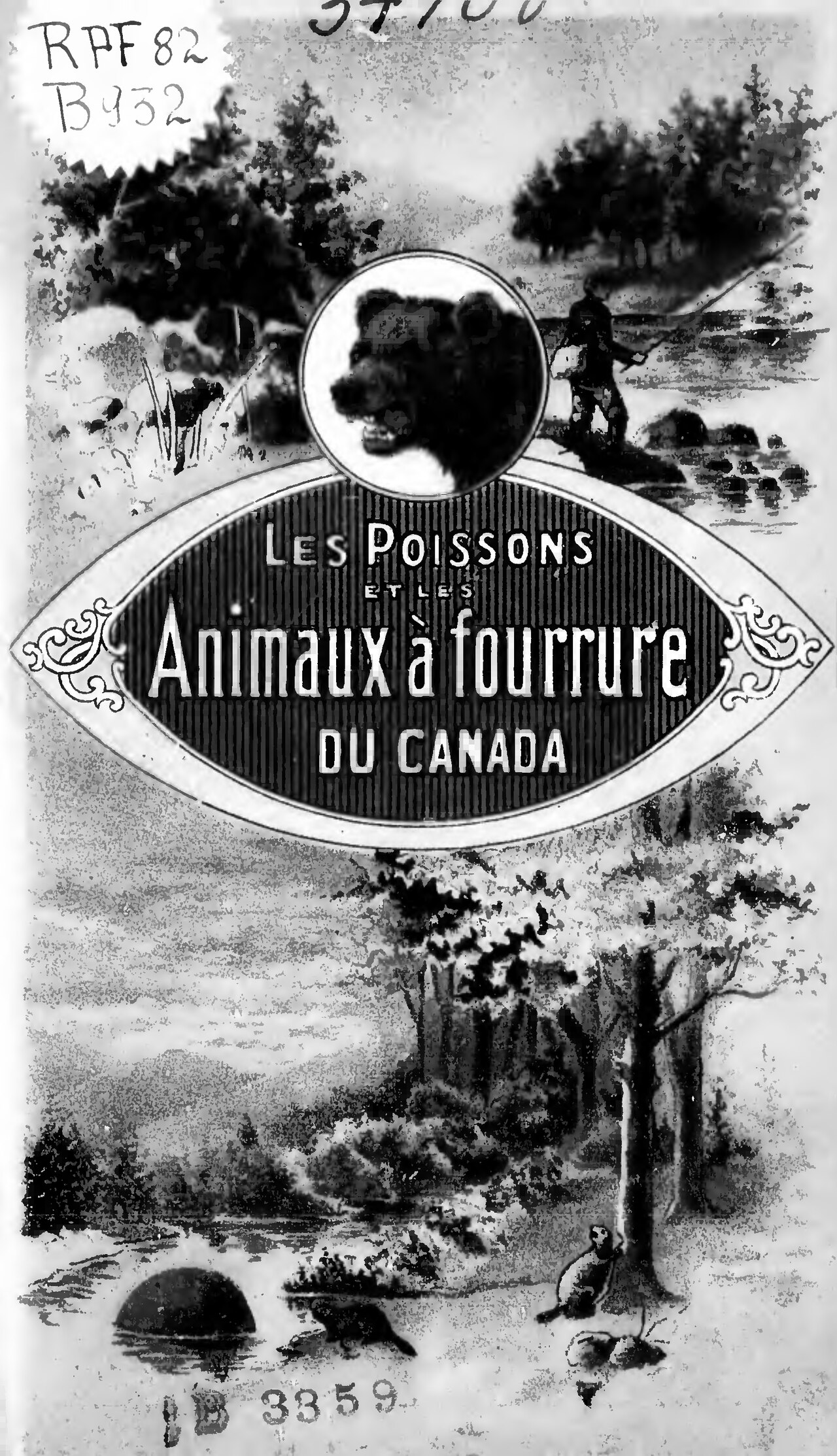 Les Poissons et les Animaux à fourrure du Canada d’Arthur Buies, couverture du livre