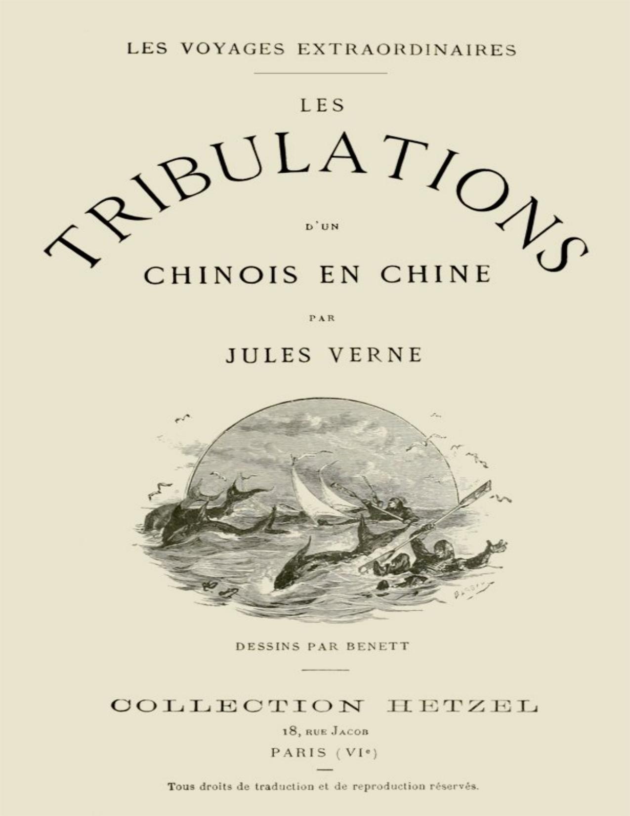 Les tribulations d'un chinois en Chine de Jules Verne, couverture du livre