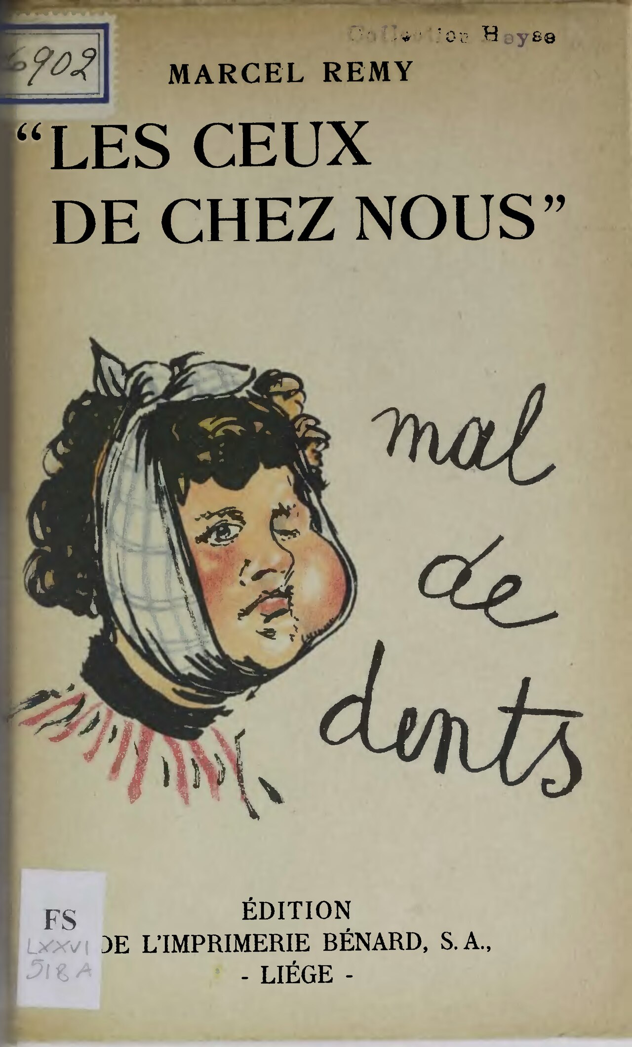 Mal de dents de Marcel Remy, couverture du livre