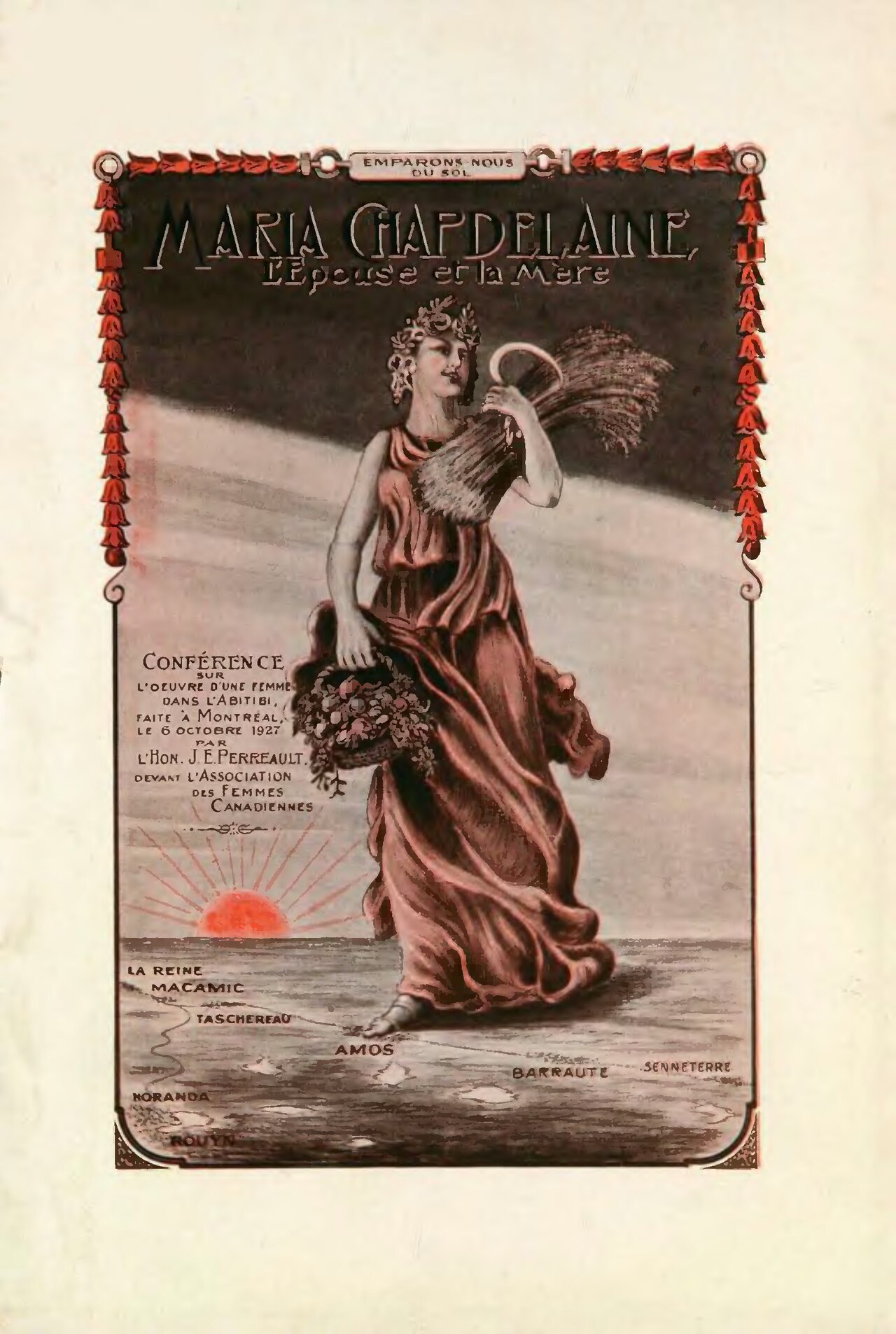 Maria Chapdelaine, L'épouse et la mère de Joseph-Édouard Perrault, couverture du livre