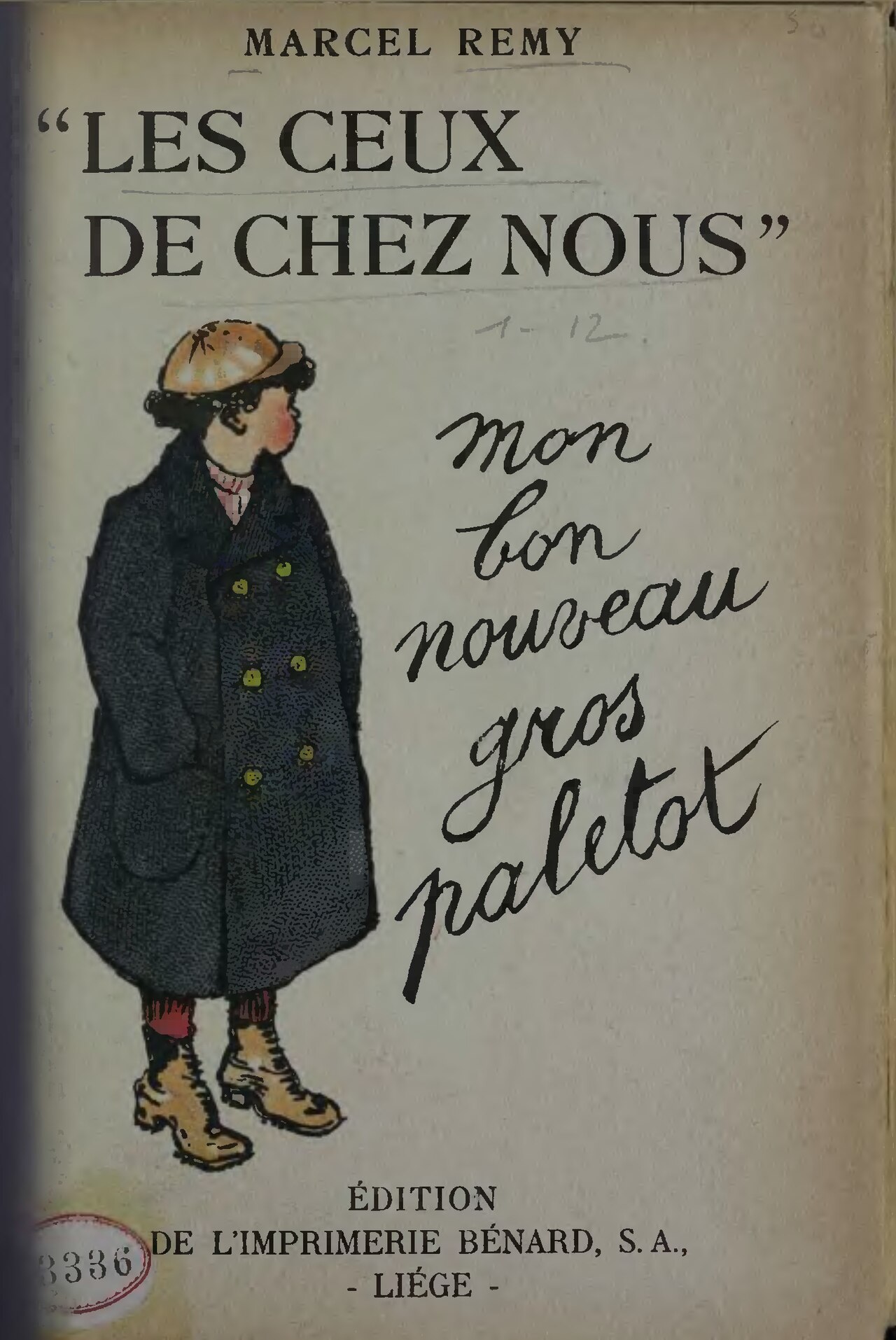 Mon bon nouveau gros paletot de Marcel Remy, couverture du livre